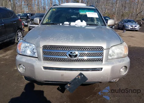 2006 Toyota Highlander Hybrid V6 z USA, uszkodzony, nr VIN JTEDW21A260002789